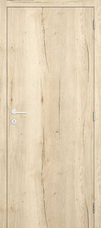 Bloc-porte tubulaire L 830mm Nature wood verticale 201.5cm