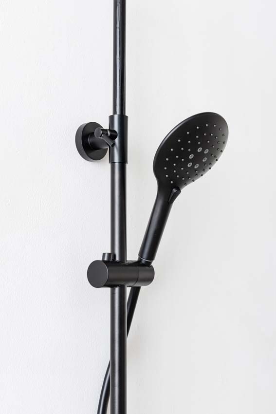 Doucheset Stallion thermostatisch zwart