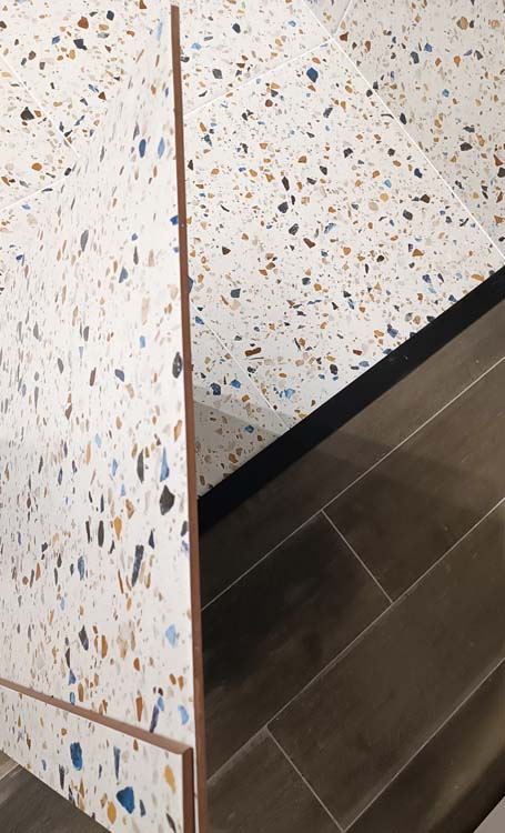Vloer- en wandtegel Minimal terrazzo colormix 60x60cm