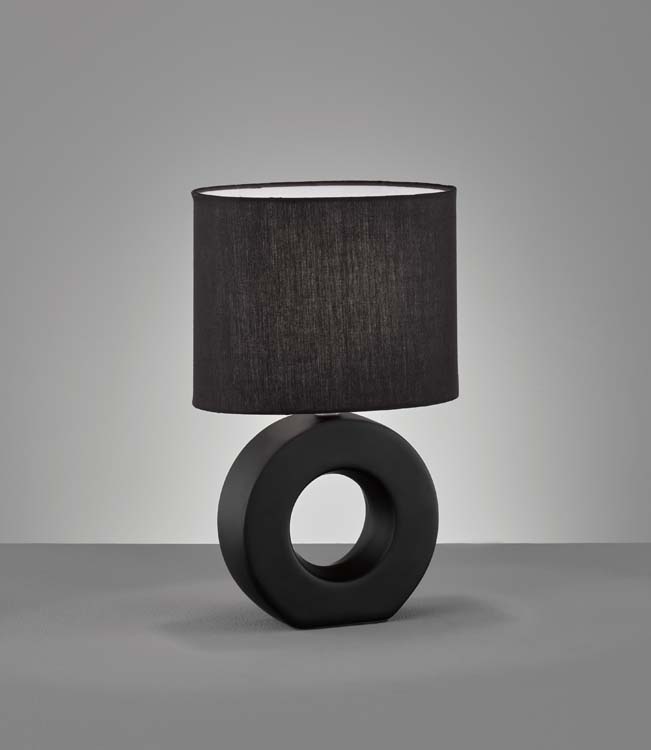 Tafellamp zwart excl lamp 1xE14 hoogte 31cm