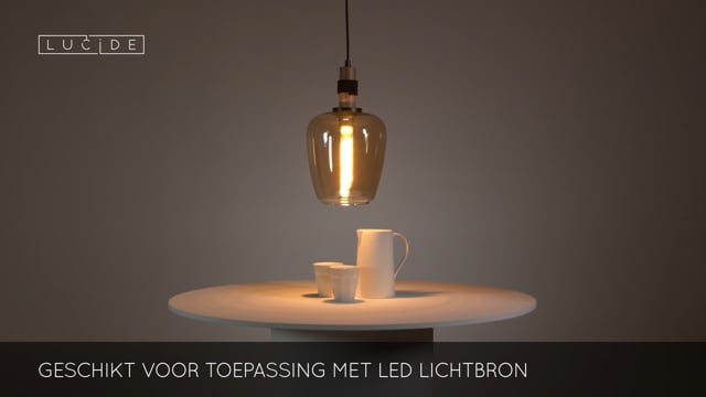 Lucide ILONA - Suspension - Ø 22 cm - 1xE27 - Ambre Lucide ILONA - Suspension - Ø 22 cm - 1xE27 - Ambre