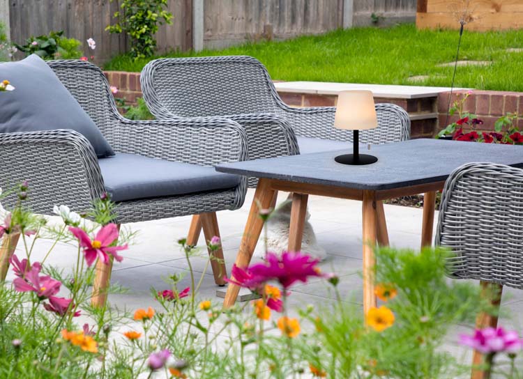 Lampe de table extérieure - anthracite - Ø15,5cm - dimmable - LED - 1,8W - 3000K - IP54 - RGB