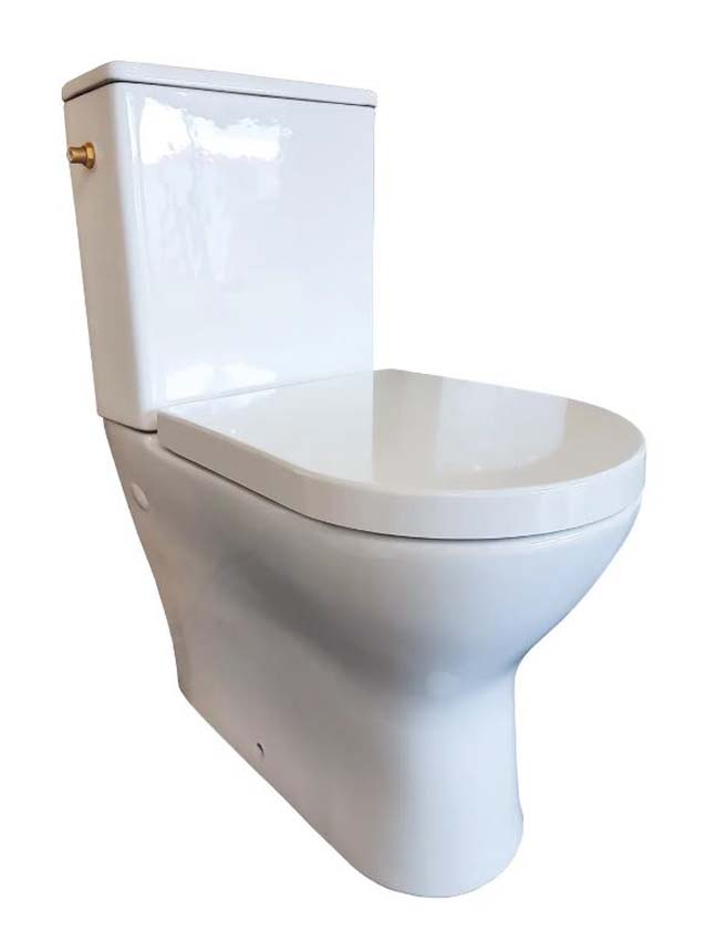 Staand toilet Allibert Kobalt rimless duoblok wit incl. softclose WC-bril