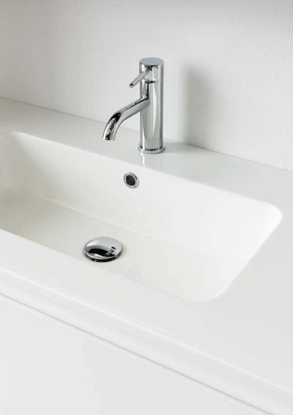 Meuble de salle de bain Tibo wit 900 mm lavabo blanc brilliant