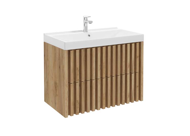 Meuble de salle de bain Daxx chêne 800 mm