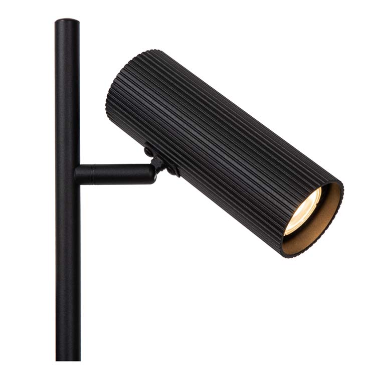 Lampadaire - noir - H140cm - 2xGU10 - 40W
