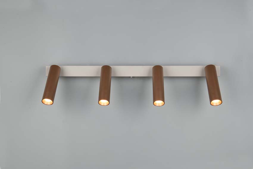Spot en saillie - Brun café - 65x17,5x4cm - Dimmable - LED - 4x5,5W - 2300-4000K