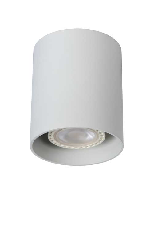 Lucide BODI - Spot plafond - Ø 8 cm - GU10 - Blanc - forme tubulaire