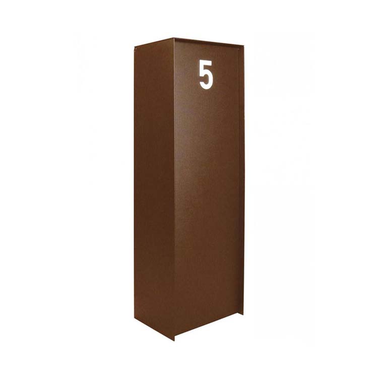 Boîte à colis ONZO (eSafe) Dropbox aspect acier corten small back