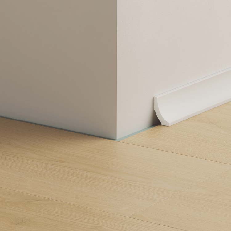 Beschilderbaar waterbestendig kwadrant Quick-Step 30 x 20 x 2400 mm