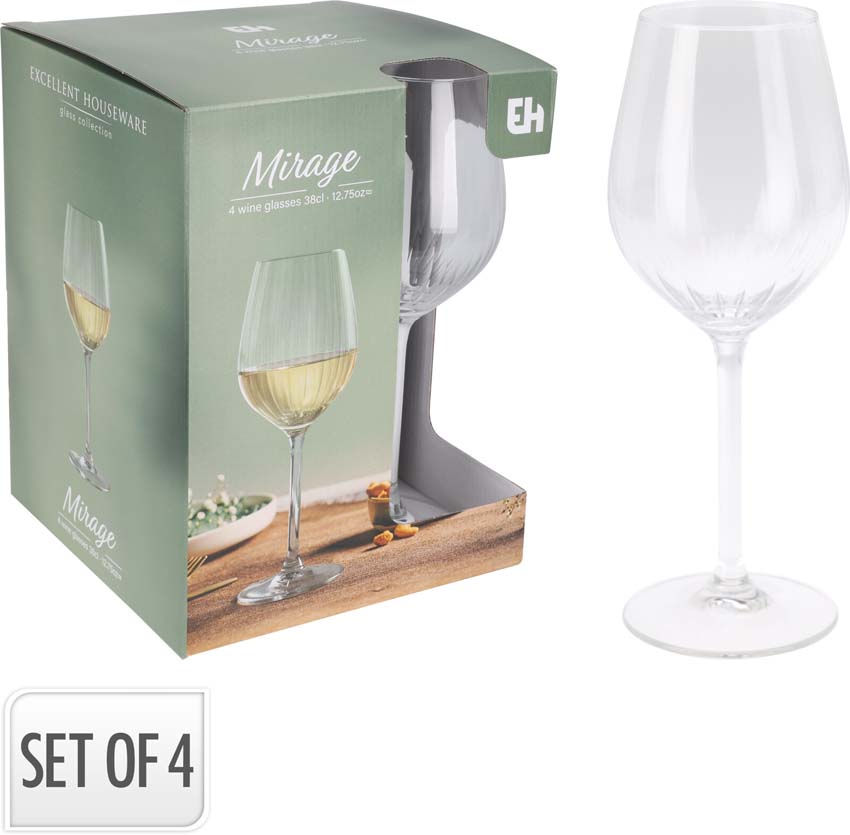 Verre à vin 38cl set de 4