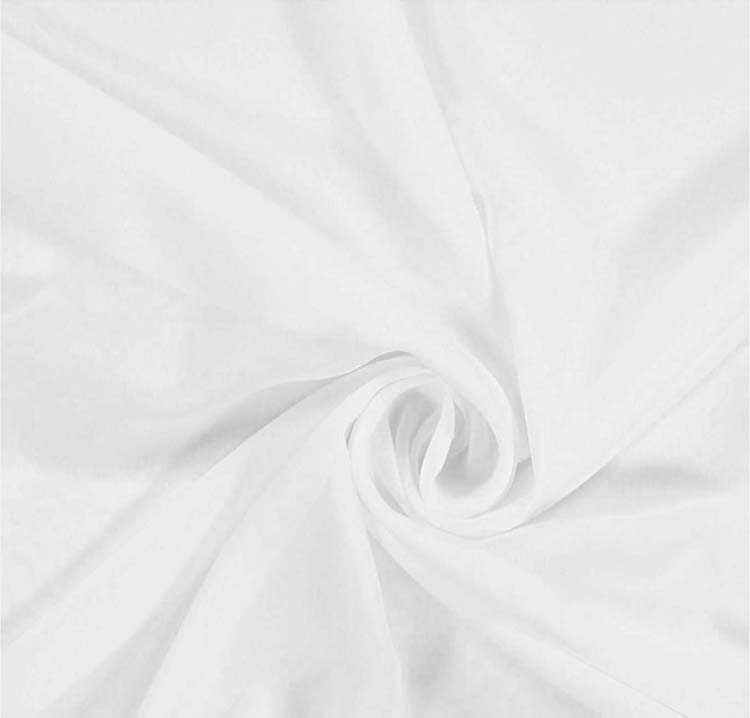 Rideau de verre voilage blanc 140x270cm avec anneaux