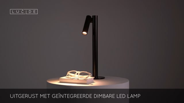Lucide ANTRIM - Lampe de table Rechargeable - Batterie - LED Dim. - 1x2,2W 2700K - IP54 - Avec station de charge sans fil - Noir Lucide ANTRIM - Lampe de table Rechargeable - Batterie - LED Dim. - 1x2,2W 2700K - IP54 - Avec station de charge sans fil - Noir