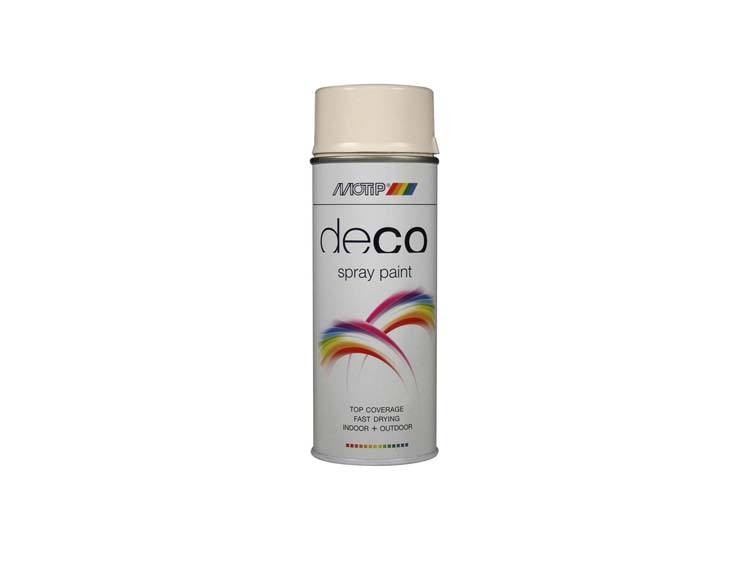 Motip Deco lakspray hoogglans 0,4l cremè-wit