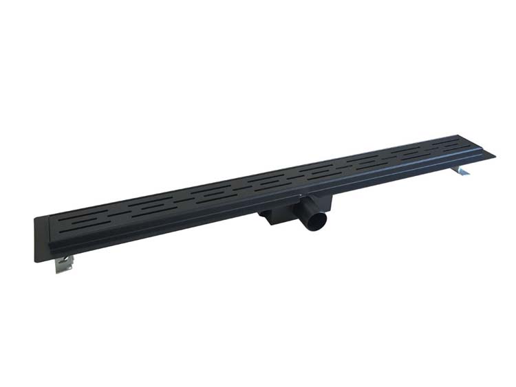 Douchegoot inox zwart 80cm