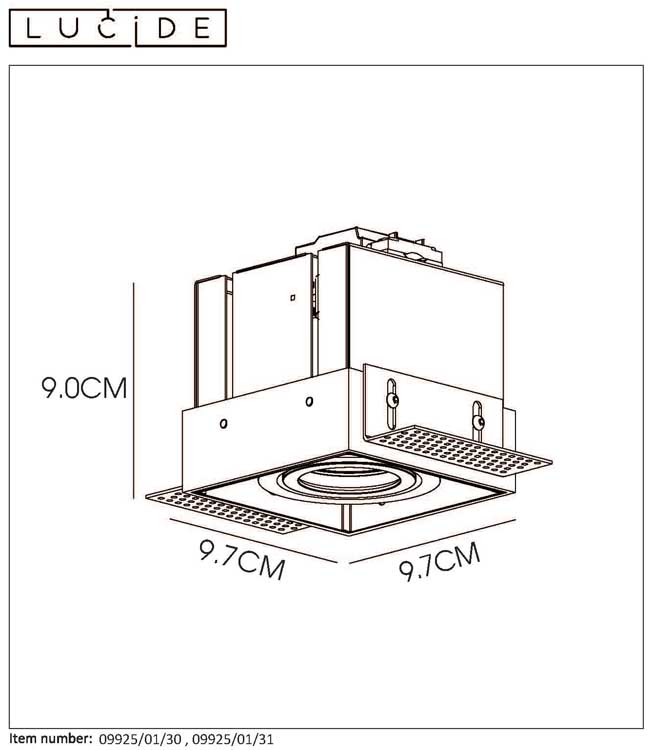 Lucide TRIMLESS - Inbouwspot - GU10/5W - Wit