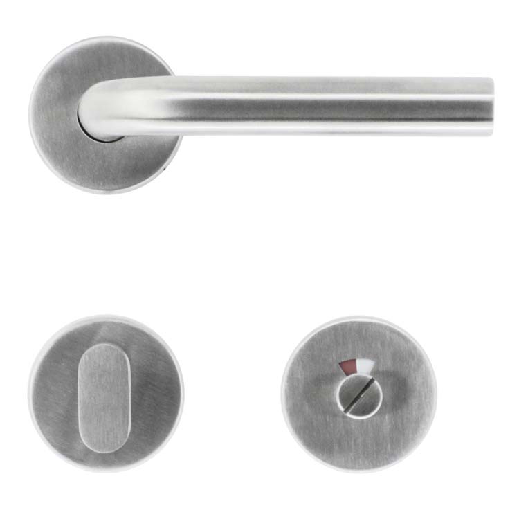 Poignée de porte eco lucera 19mm avec serrure toilette