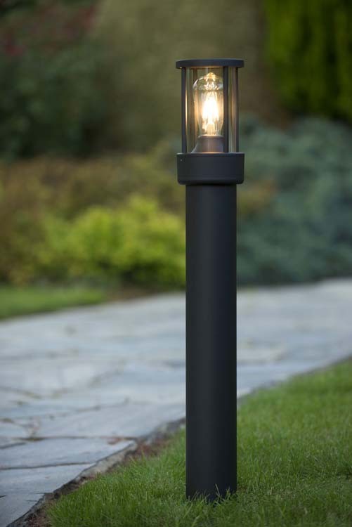 Lucide LORI - Sokkellamp Buiten - 1xE27 - IP44 - Antraciet