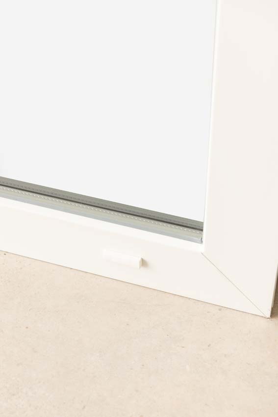 Châssis fixe pvc Deceuninck Elegant Infinity blanc/bl B1000xH500 mm