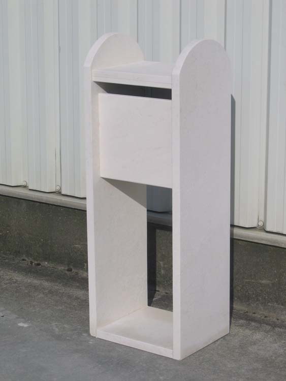Boîte aux lettres Sambre arc blanc 32x45x110
