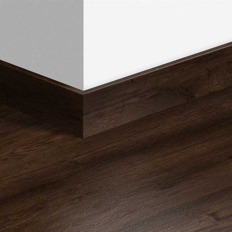 Plinthe parquet Quick-Step 14 x 77 x 2400 mm Chêne ciré brun