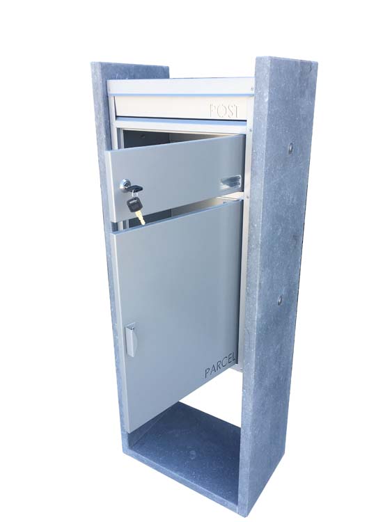 Boîte à colis PBB+métal Ohey gris 28x41x115