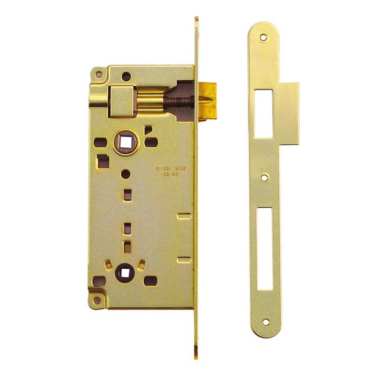 serrure AGB cuivre WC 90mm