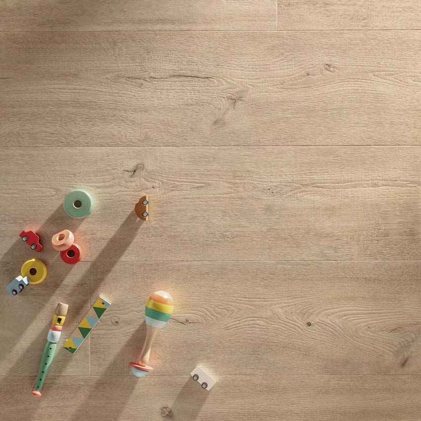 Vinyl vloer Floorify Skyfall plank 4,5mm beige eik 200x24cm