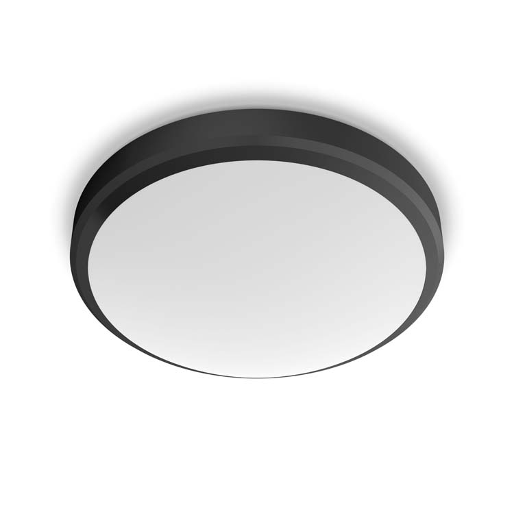 Plafondlamp Zwart 6W 2700K IP45