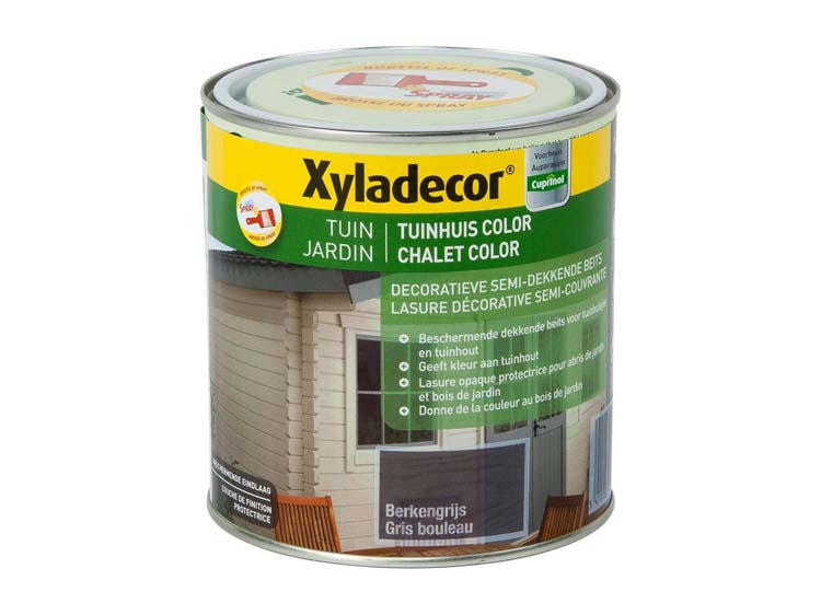 Xyladecor lasure bois de jardin color 1l gris bouleau