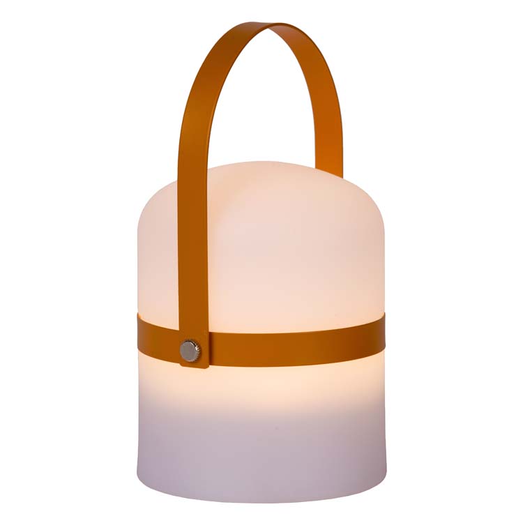 Lampe de table Extérieur - Ø 10 cm - LED Dim. - 1x0,3W 3200K - IP44 - 3 StepDim -Blanc Brun