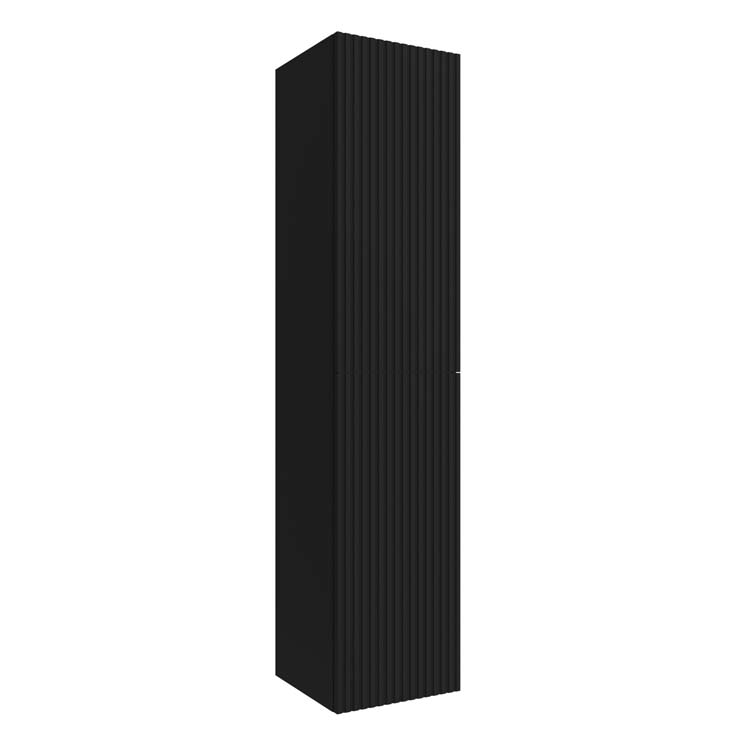 Kolomkast Sunday zwart wandmontage 160x35x35cm