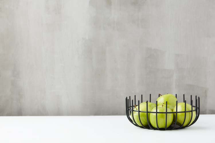 Mand Point-Virgule wire zwart 25 x 10 cm