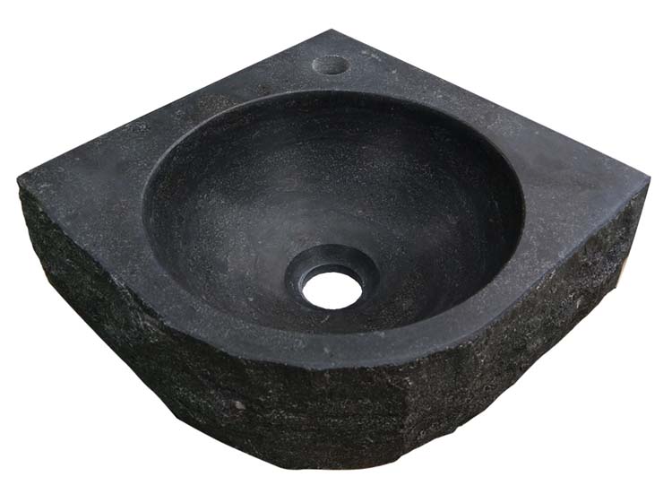 Lave-mains martelé pierre naturelle 30 x 30 x 10 cm