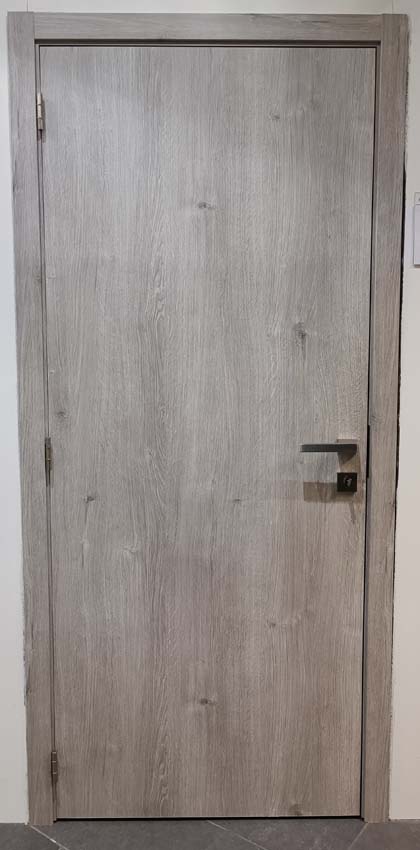 Complete binnendeur Vintage Milo grijs 201,5x73cm tubespaan omkeerbaar + deurkast 16,5cm