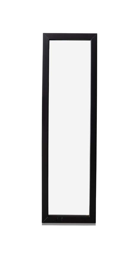 Châssis fixe pvc Deceuninck Elegant Infinity noir/noir B980xH2180 mm