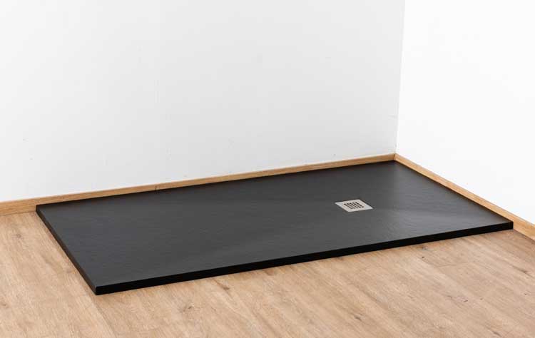 Receveur de douche Minimalism composite avec gelcoat noir 180x90cm