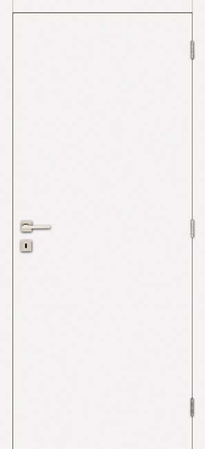 Porte intérieure complète Palladium blanc 211,5x63cm aggloméré tubulaire réversible + châssis 16,5cm