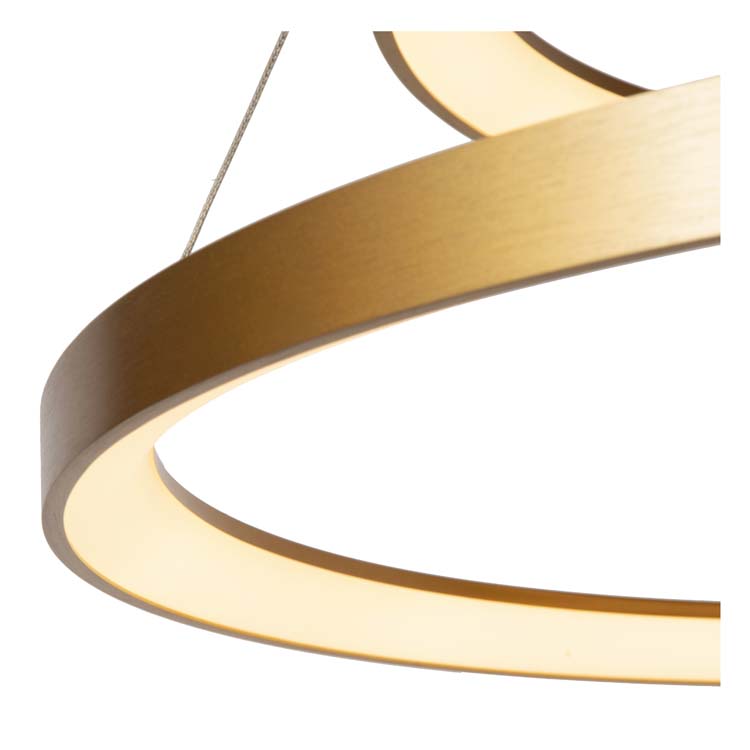 Lucide Premium Vidal - Hanglamp - Ø 78 cm - LED Dimb. - 1x92W 2700K - Mat Goud / Messing Lucide Premium Vidal - Hanglamp - Ø 78 cm - LED Dimb. - 1x92W 2700K - Mat Goud / Messing