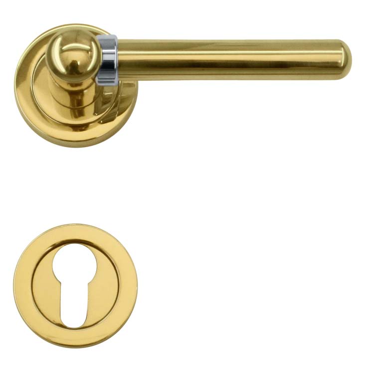Deurkruk pro pitigliano koper cilinderrozet