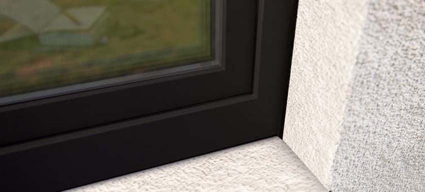1-VL draaikiepraam pvc Deceuninck Elegant zwart/zw B1000xH1200 mm L
