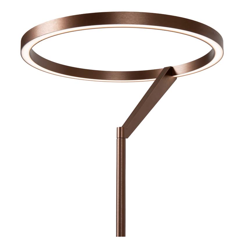 Lucide Premium Applause - Lampadaire - Ø33cm - LED dimmable - CCT - 2700K/4000K - Café