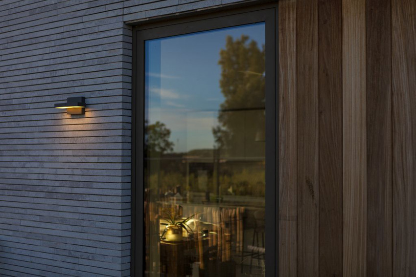 Applique murale extérieur - gris foncé - 12x15,1x10,8cm - LED - 1x13W - 3000/4000K - IP65