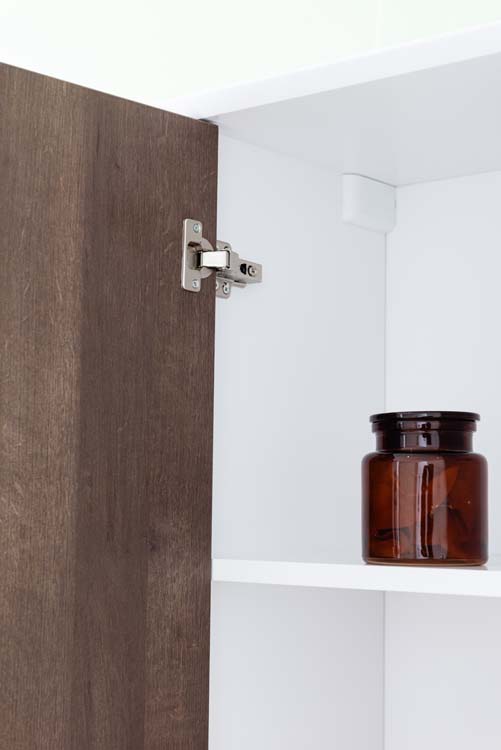 Kolomkast Ace mat wit/eik hangend 170x40x35cm