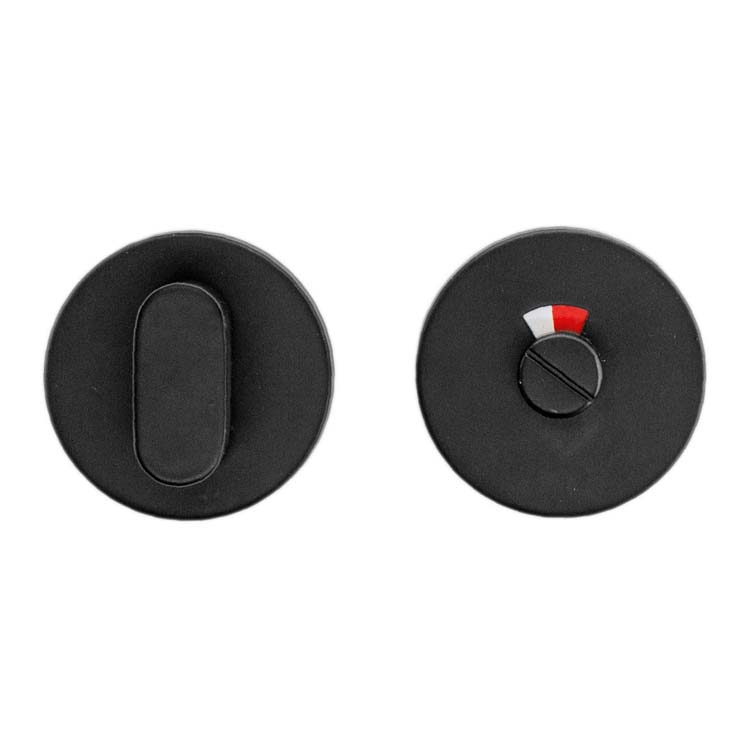 Quincaillerie toilette rond class 3 noir