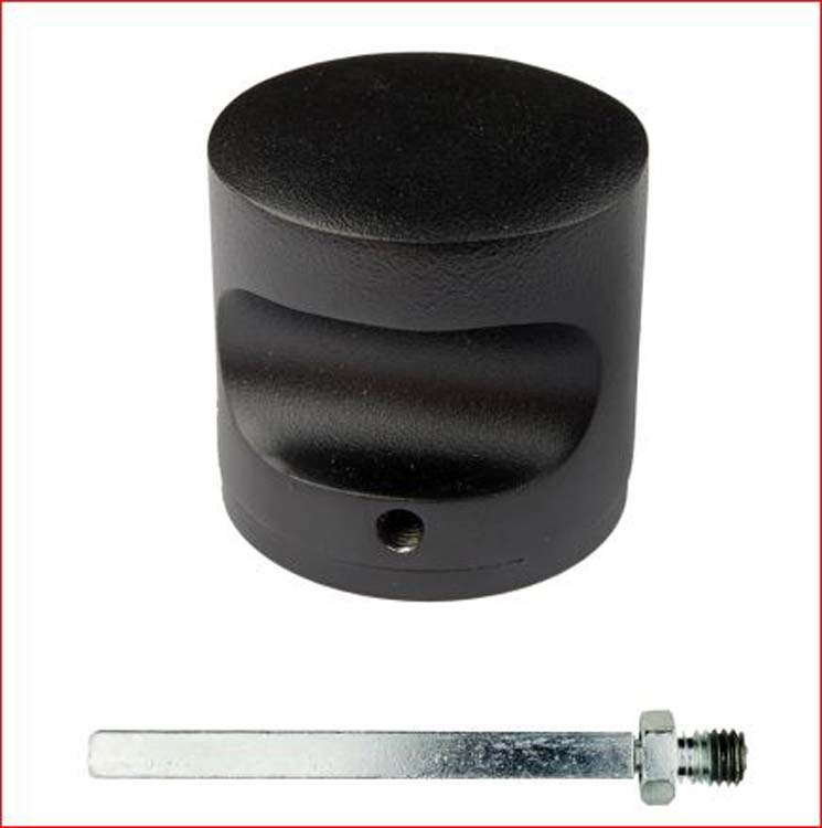 Bouton H50 massif noir structure uv
