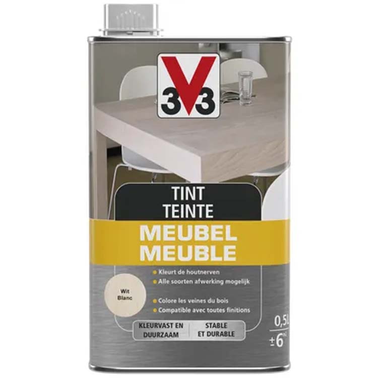 V33 abat-jour meuble déco blanc mat 0,5l
