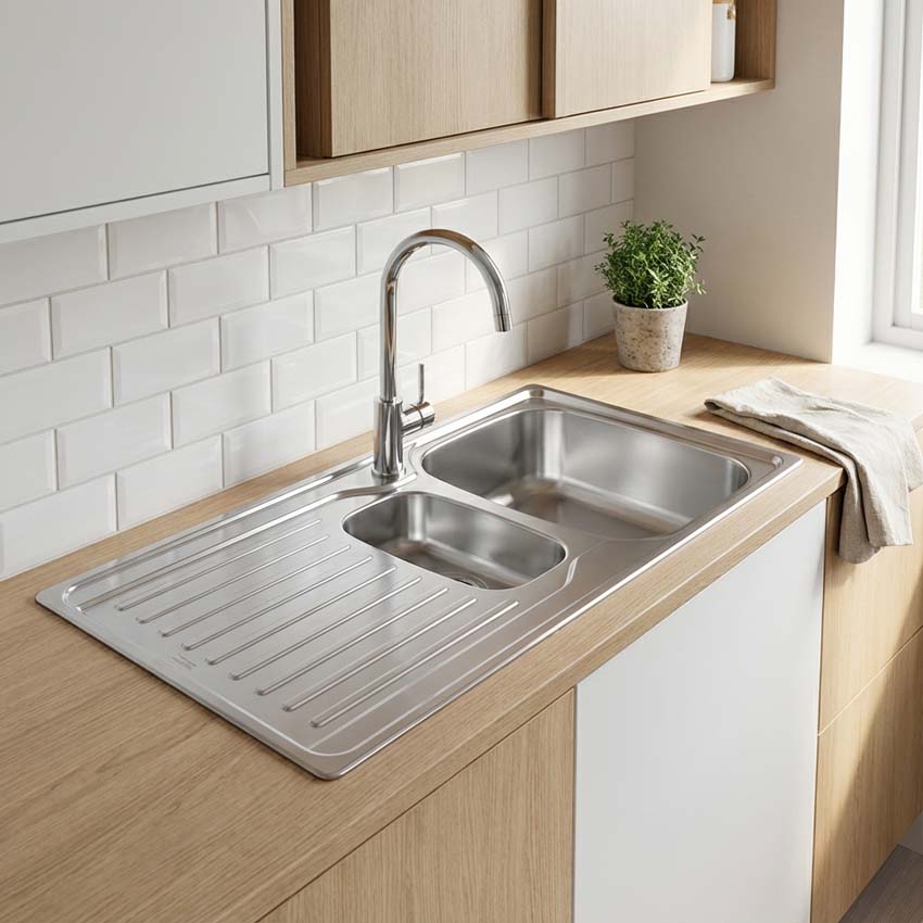 Évier Franke Antea inox 1,5 bac 100x50cm