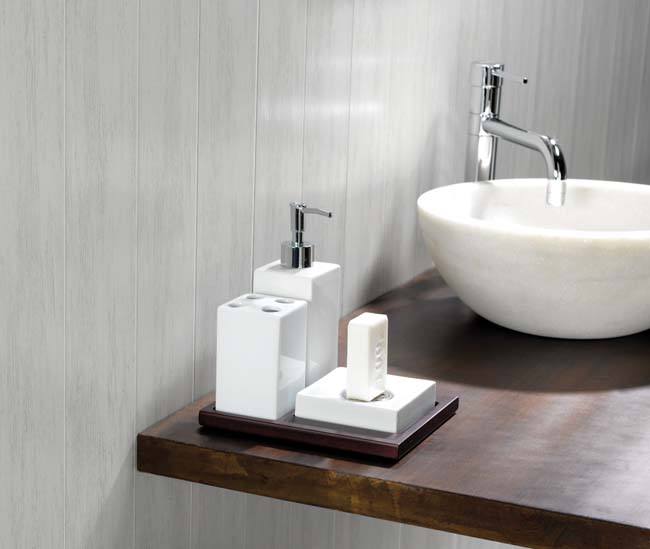 Dumaclip wand- en plafondpaneel PVC 120x25cm wood grijze schors