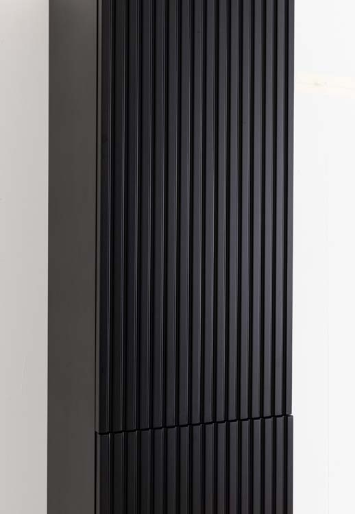 Kolomkast Sunday zwart wandmontage 160x35x35cm